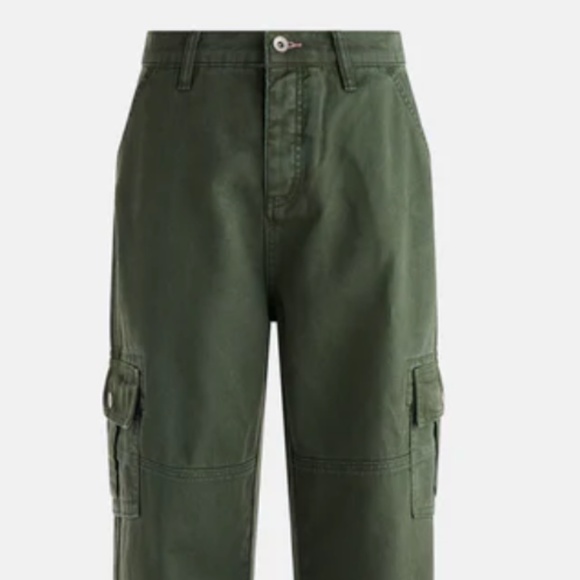 DAIRY BOY CARGO PANTS IN MOSS GREEN - Picture 3 of 4
